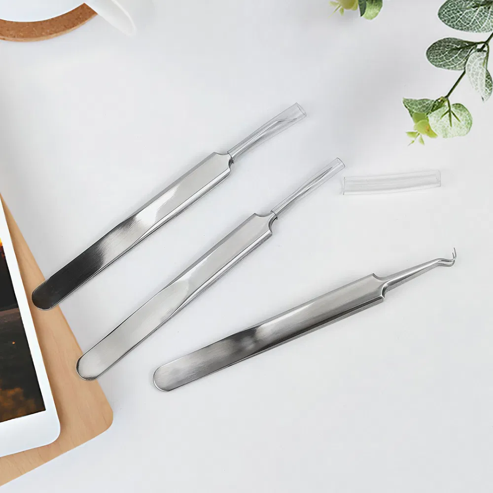 Pointed Tip Stainless Steel Multipurpose Eyelash Extension Tweezers Set