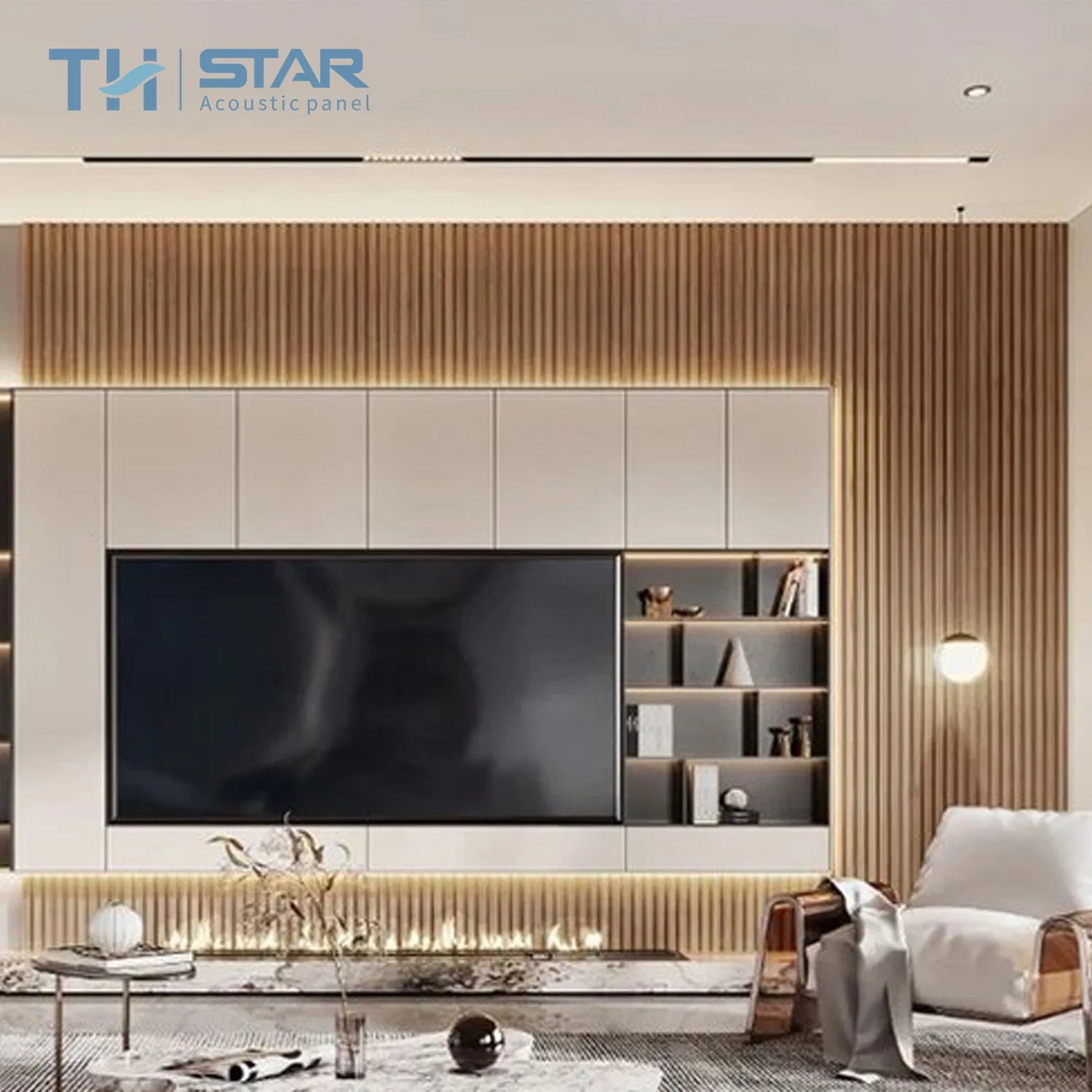 Custom Grille Wood Slats Ceiling Trim Panel Soundproofing Panels