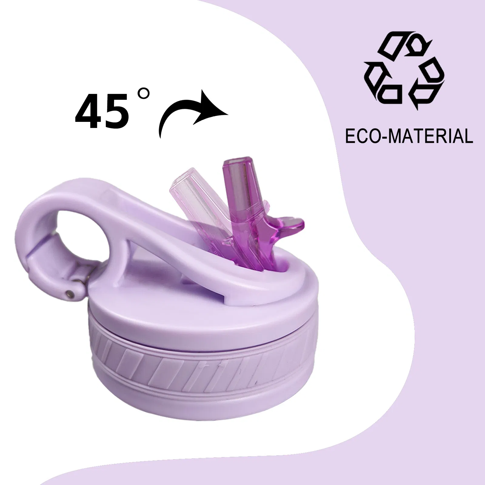 Large Capacity 2200ml Water Bottle Flip-Top Style Tritan Sports Bottle