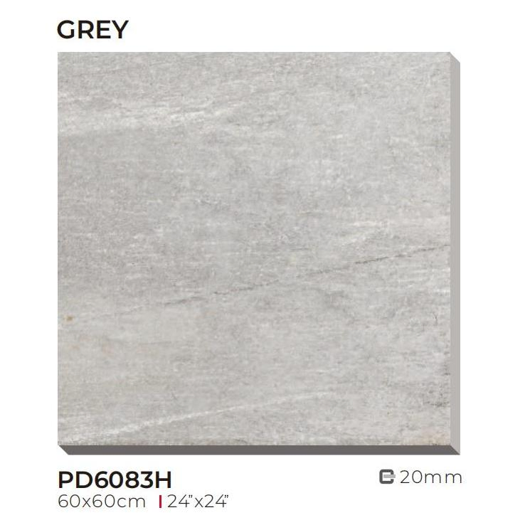 2cm Pavers Matt Full Body Heat Resistant Anti Slip Rustic Concrete 20mm Porcelain Outdoor Tile Floor for Garden