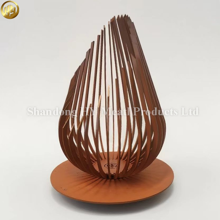 Corrosion Resistant Steel Weathering Steel Fire Pit Customizable Size for Patio Manufacturer Direct Sale