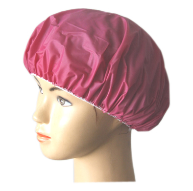 PVC Black Double Shower Cap