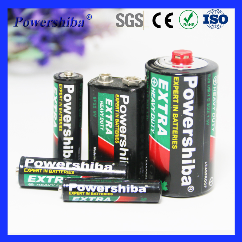 High Capacity Mercury Free Carbon Zinc AAA Batteries for Remote Control