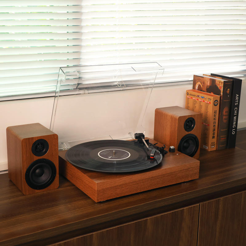 Ретро-колонка Bluetooth с проигрывателем винила и RGB-подсветкой