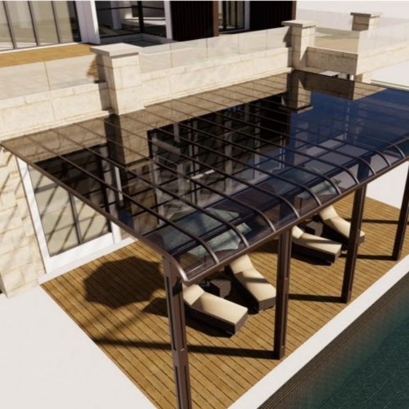 Modern Aluminum Alloy Canopy Sunshade Outdoor Rainproof Patio for Courtyard Villa Eave Rooftop Endurance Board Window Awning