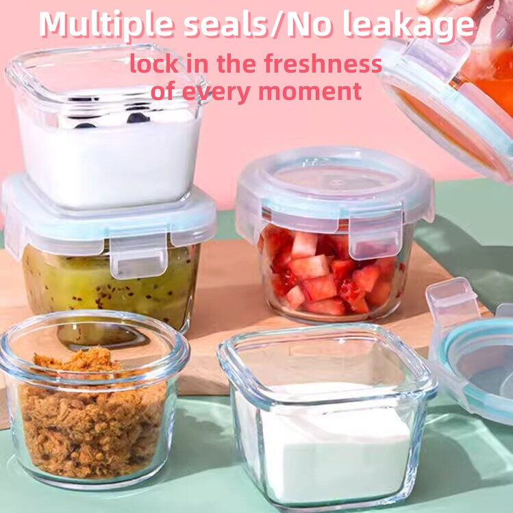 Bestfull Top Quality High Borosilicate Glass Food Storage Round Baby Food Container