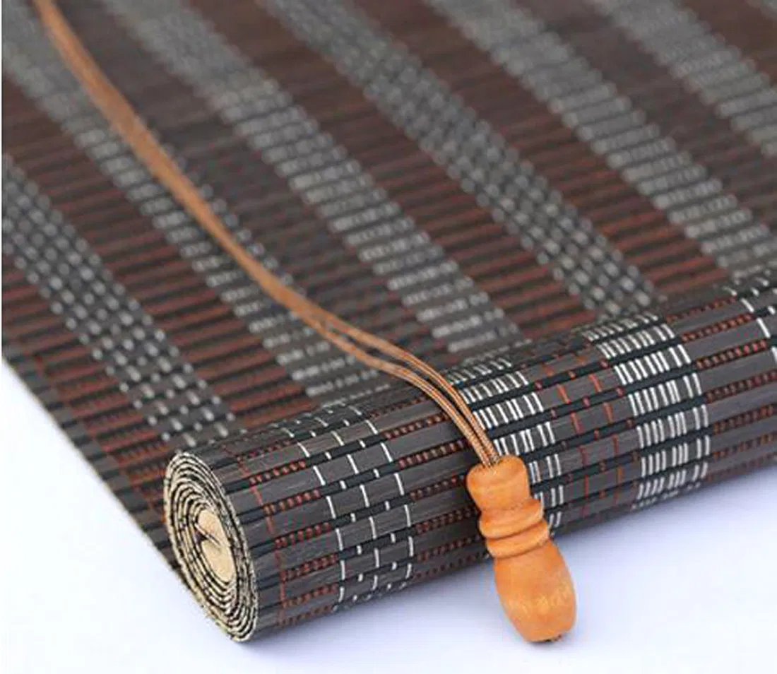 Customized Bamboo Rolling Blinds and Roman Blinds as Window Curtains
