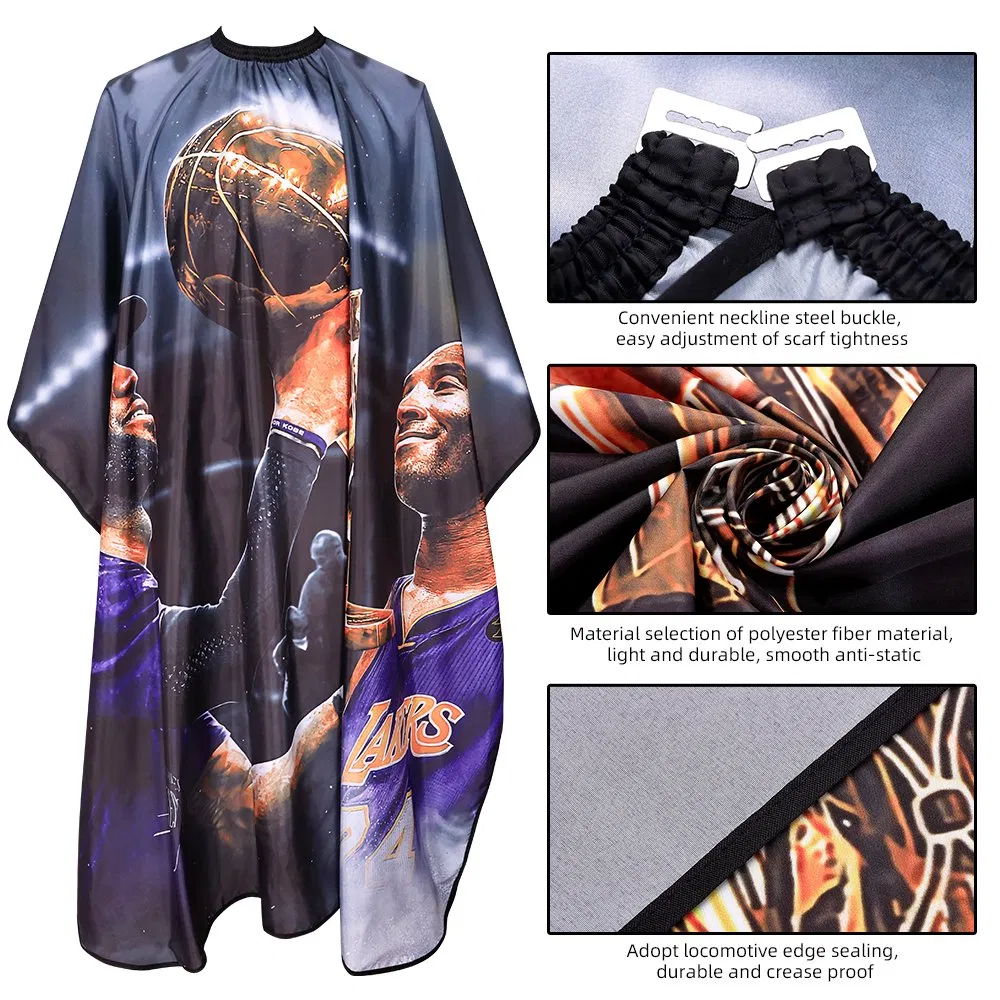 New Design Manufacturer High Quality Beauty Salon Polyester Fiber Custom Barber Capes