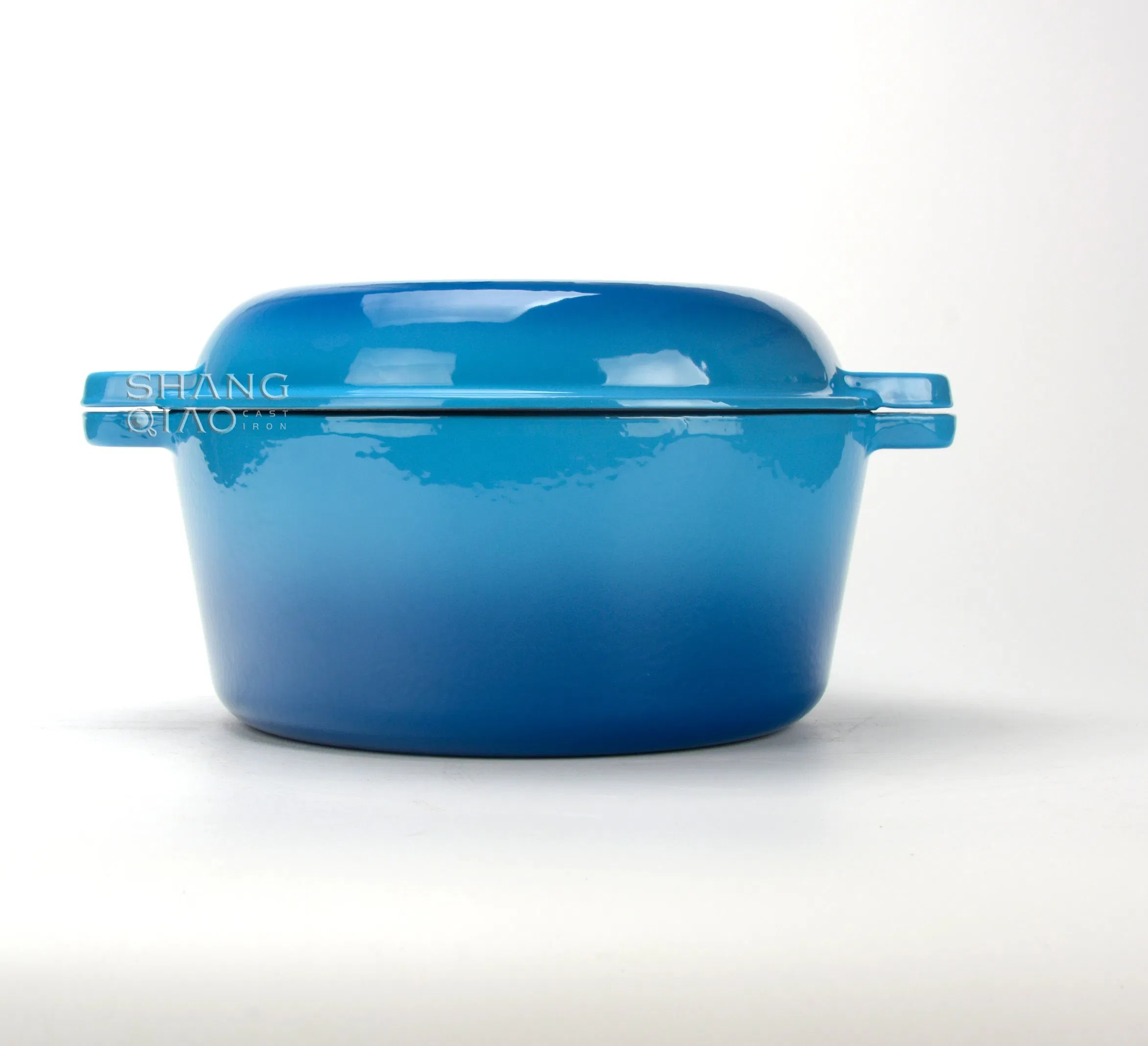 Чугунная эмалированная утятница 26 см