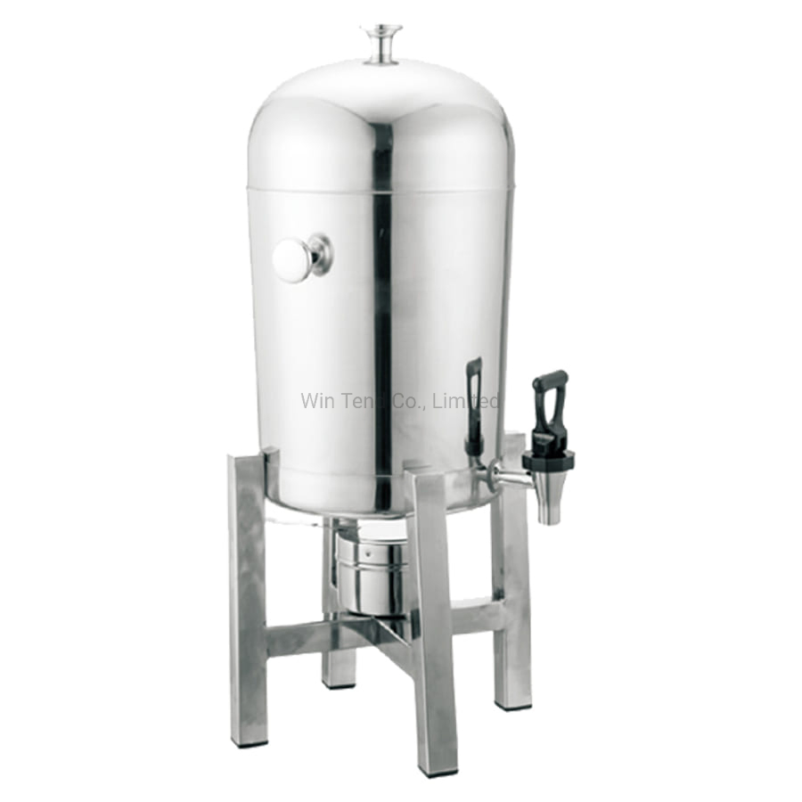 Commercial Hotel Restaurant Stainless Steel Portable Manual Hot Drinks Urn with Stand Base