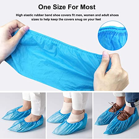 Disposable Shoe & Boot Covers Waterproof Slip Resistant Shoe Booties