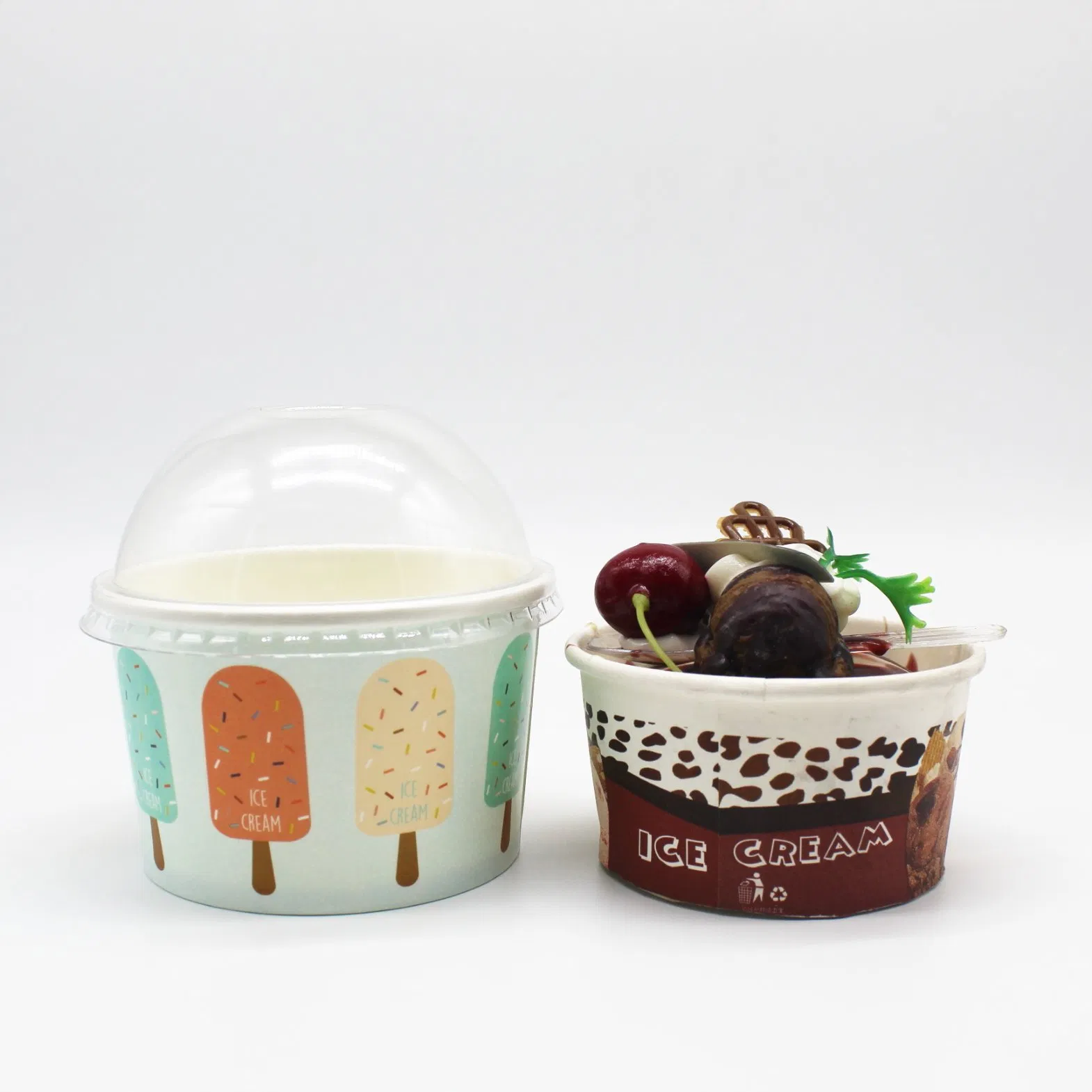200ml Eco-Friendly Yogurt Ice Cream Paper Cup