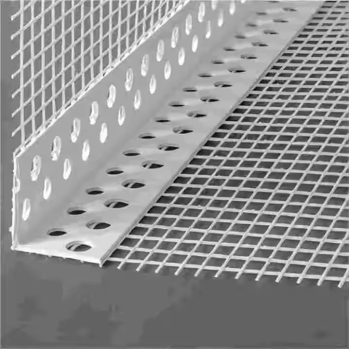 PVC Coated Fiberglass Angle Bead PVC Grid Corner White Orange