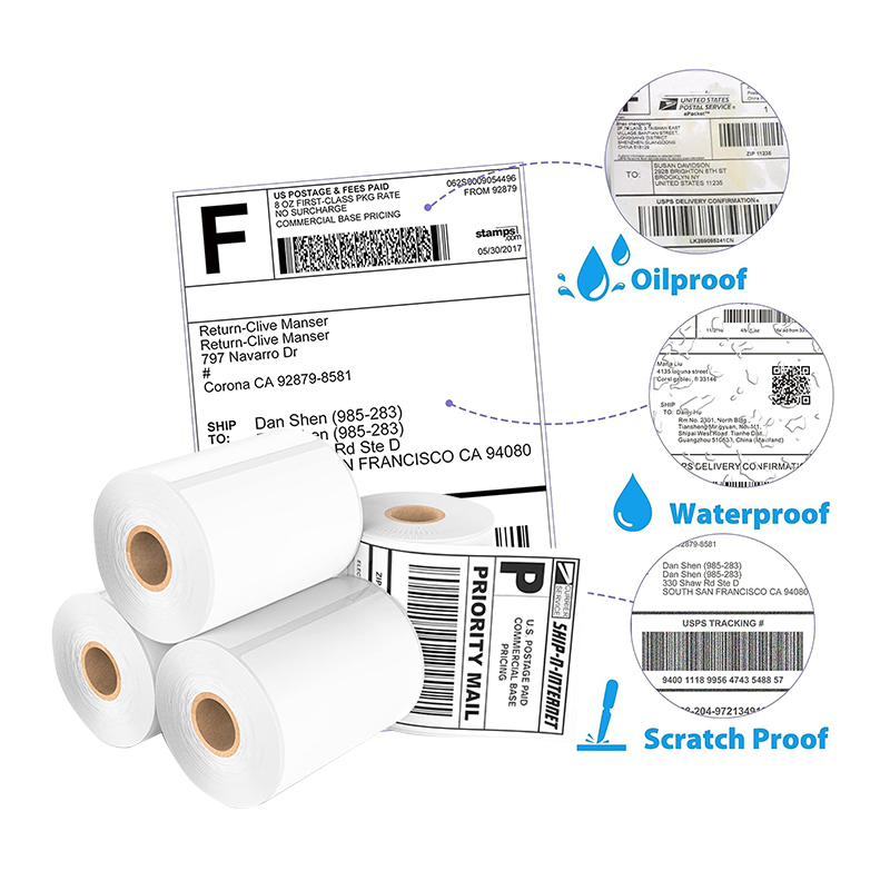 Thermal Paper Roll Adhesive Paper Custom Label Sticker