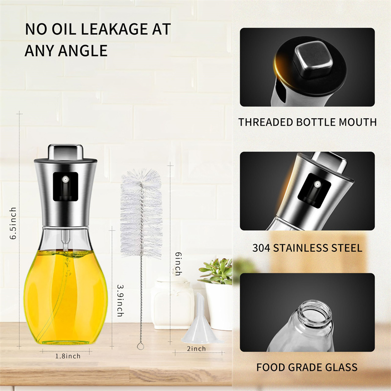 200ml Oil Spritzer Olive Oil Spray Bottle Oil Sprayer Mister for Cooking BBQ Salad Making