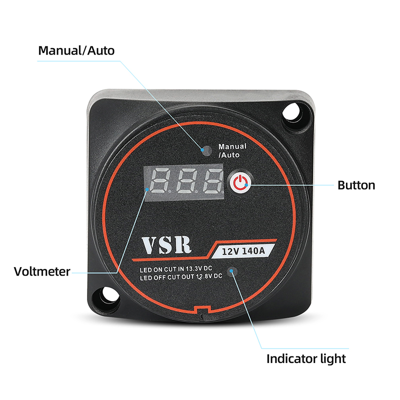 Изолятор аккумулятора 12В 140А с дисплеем