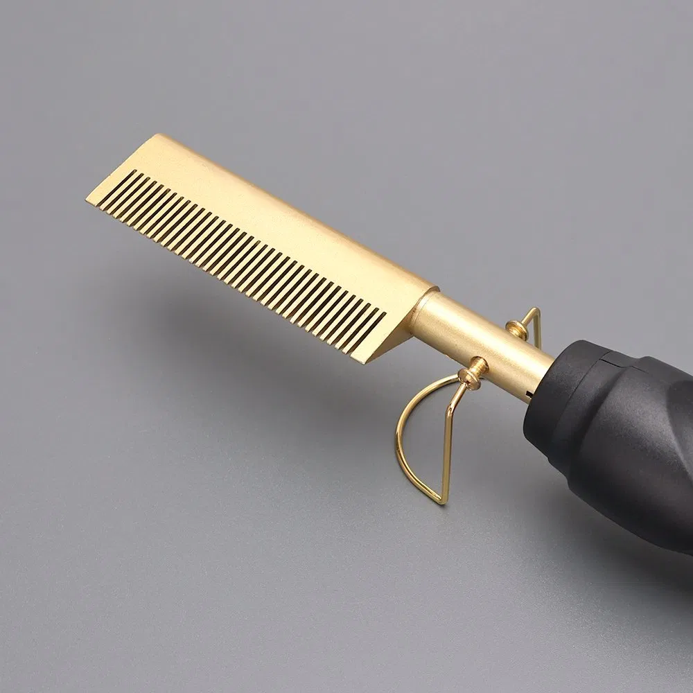 Professional 3 Temperature Adjust Hair Straightener Electric Heating Comb Hot Comb