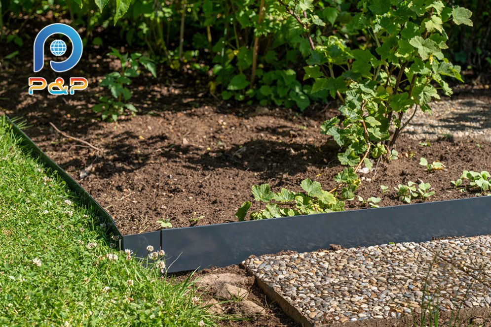 Premium Zinc Garden Edging Borders - 4 Pack for Landscaping