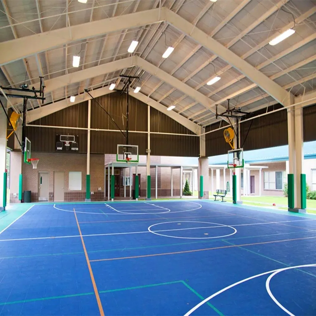 Large Span/Multi Story Prefabricated H Beam Metal Gym Court Sports Hall Pickleball Court Prefab Football Stadium Tennis Stadium Basketball Hall