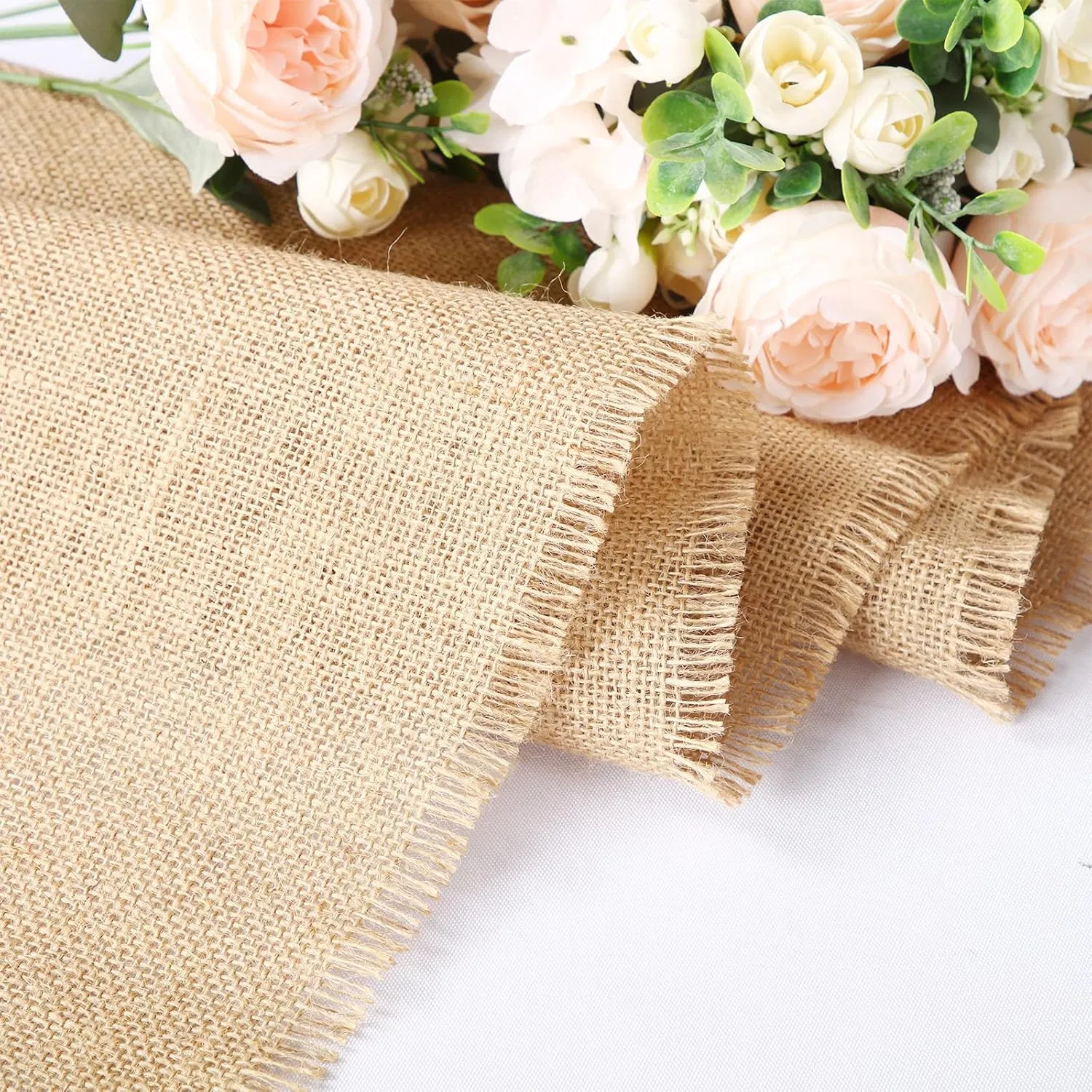Burlap Table Runners Bulk 12 X 71 Inch Rustic Jute Tablerunner Khaki Farmhouse Country Burlap Runners