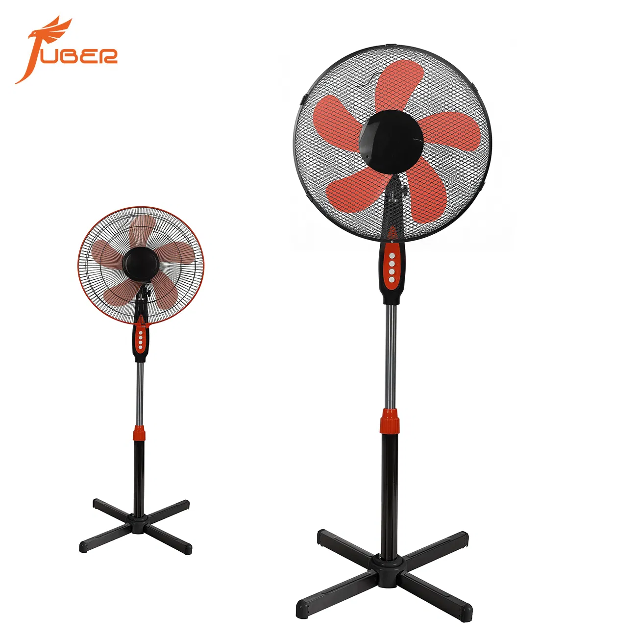 New Design Stand Fan with Cross Base Mesh Grill CE