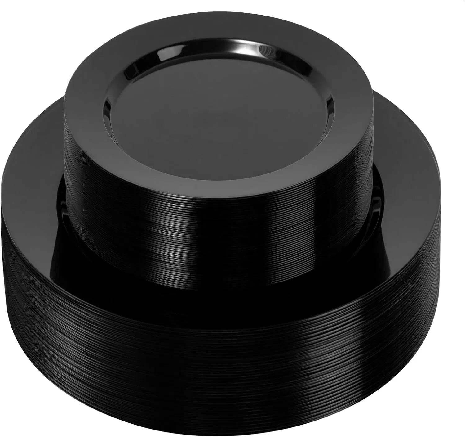 Black Disposable Plates