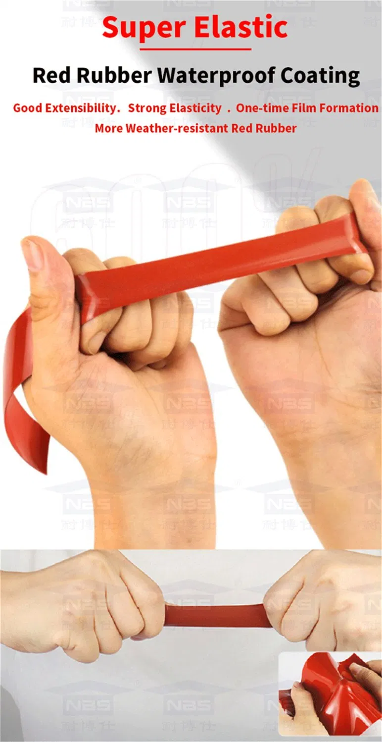 Nbs-135 Rubber Waterproof Coating Elastic Crack Resistant Weather Resistant for Roof Protection