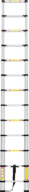 2m Foldable Super Aluminum Telescopic Ladder with 6 Steps