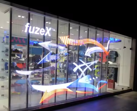 P3.91 High Resolution and High Performance Positive Light Emitting Indoor/Outdoor Transparent LED Display