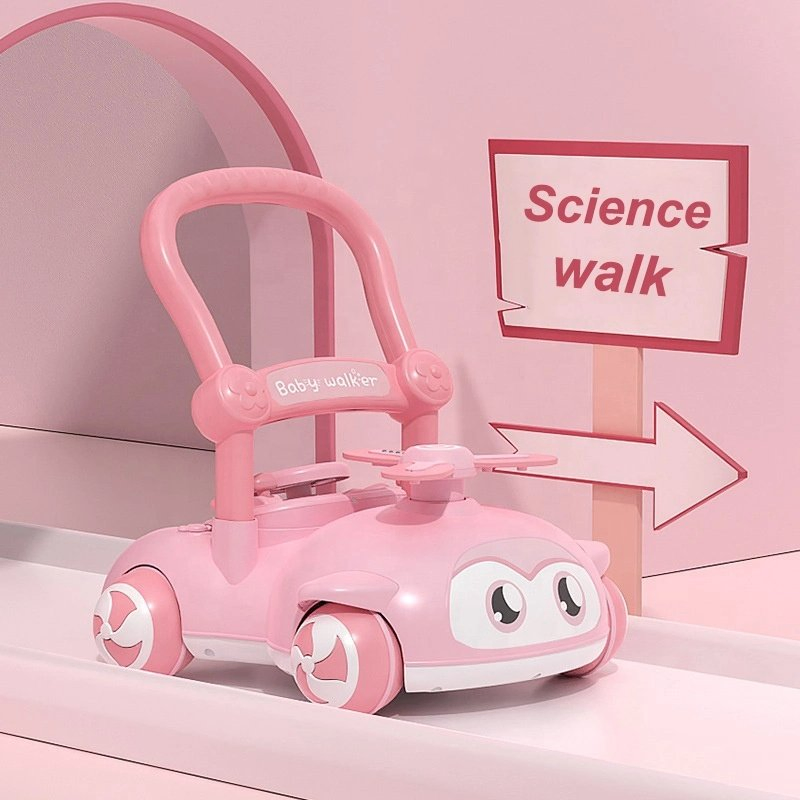 Baoli Baby Steering Wheel Sit-to-Stand Learning Anti-Rollover Kids Baby Trolley Walker Multifunction