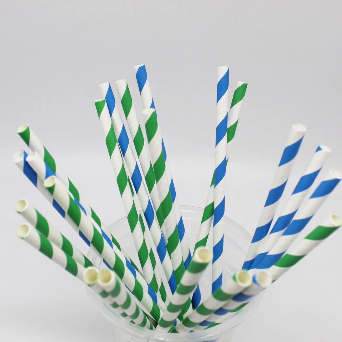 Compostable Striped Polka DOT Paper Straws