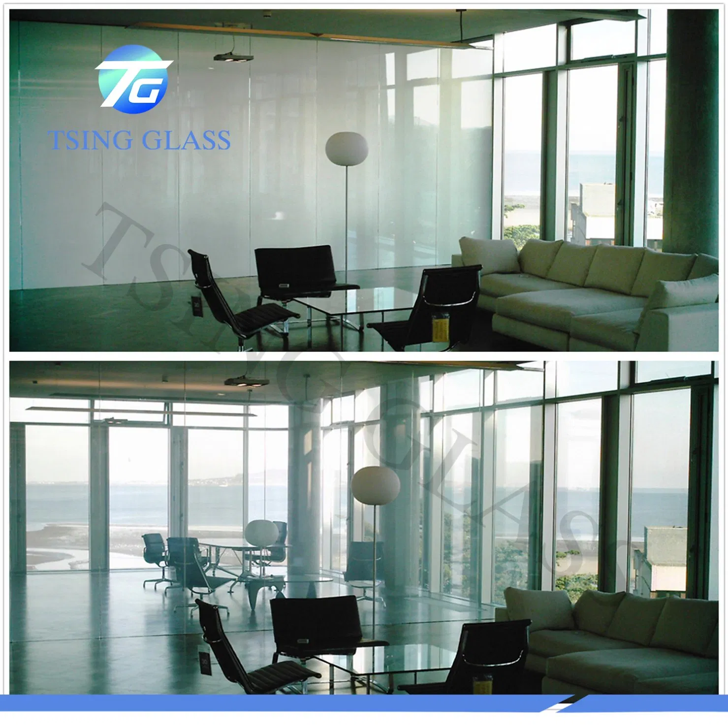 Colored Tinted Switchable Pdlc Smart Film (self adhesive or not) Smart Glass for Conference Room/Shower Room