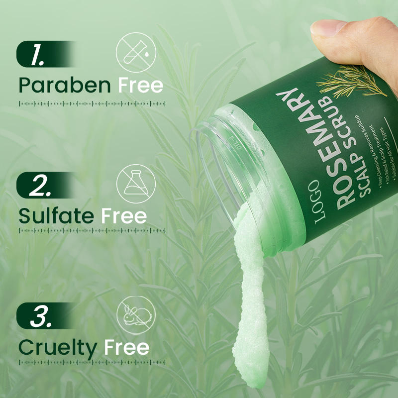 Ditong Osemary Scalp Scrub for Hair Growth Clarifying Exfoliating Moisturizing Gentle Deep Clean 340g Rosemary Scalp Scrub
