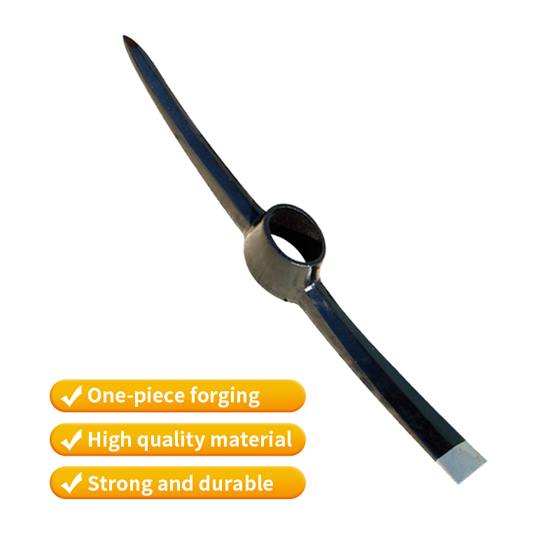 Agricultural Steel Pickaxe Outdoor Flat Tip Double-Head Pickaxe Farming Tool