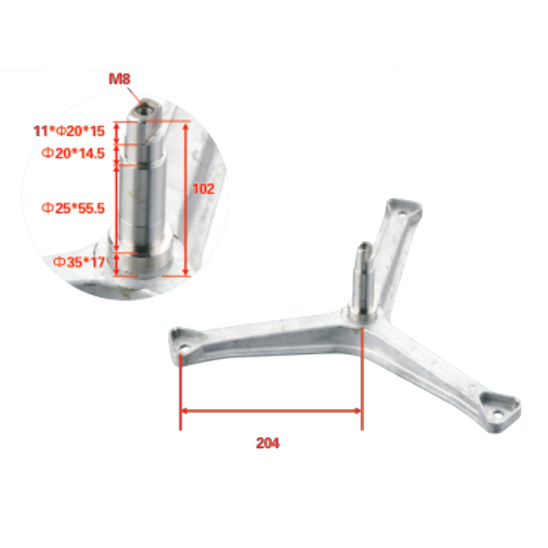 Washing Machine Spare Parts Tripod Steel Bracket Drum Shaft Washing Machine Shaft Spider
