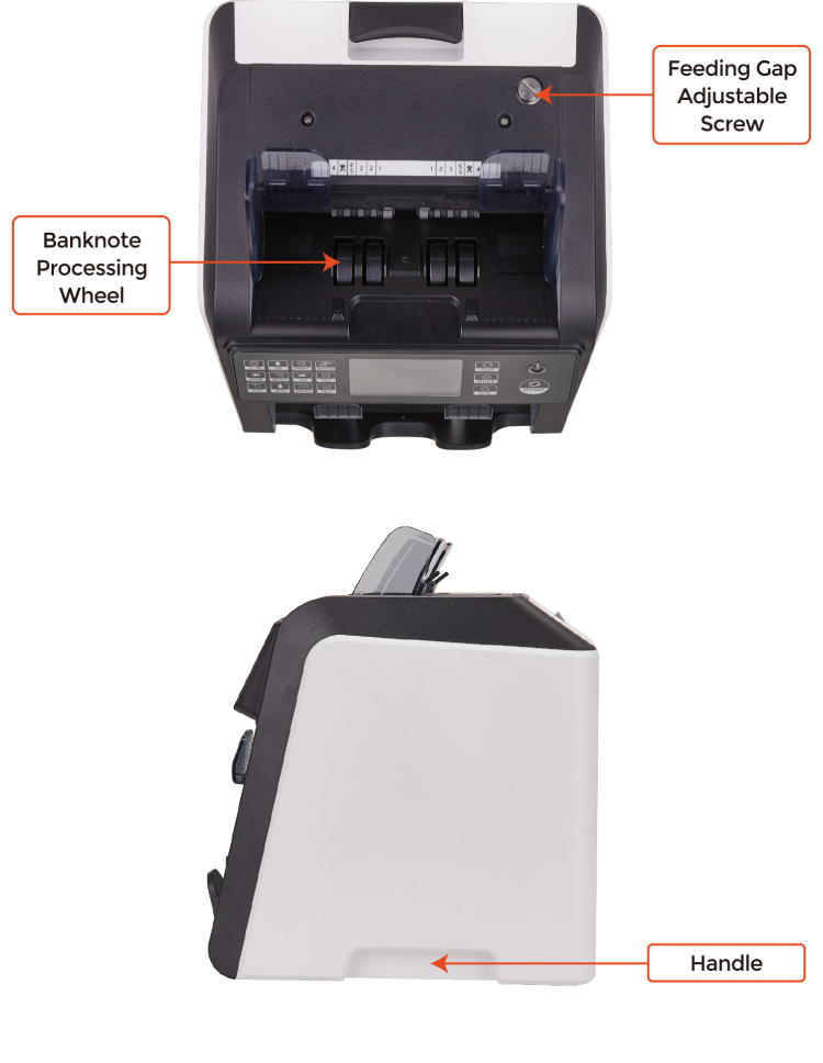 Al-950 3.5 TFT Display 2 Pocket Dual Cis Mxp Thb CAD HKD Currency Money Bill Counter Mix Cash Counting Machine
