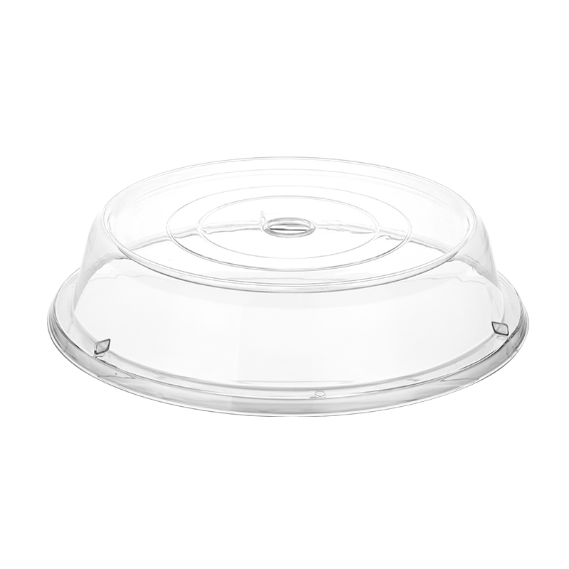 Catering Food Grade Plastic Polycarbonate PC Transparent Plate Dish Cover Round Oval Food Cover