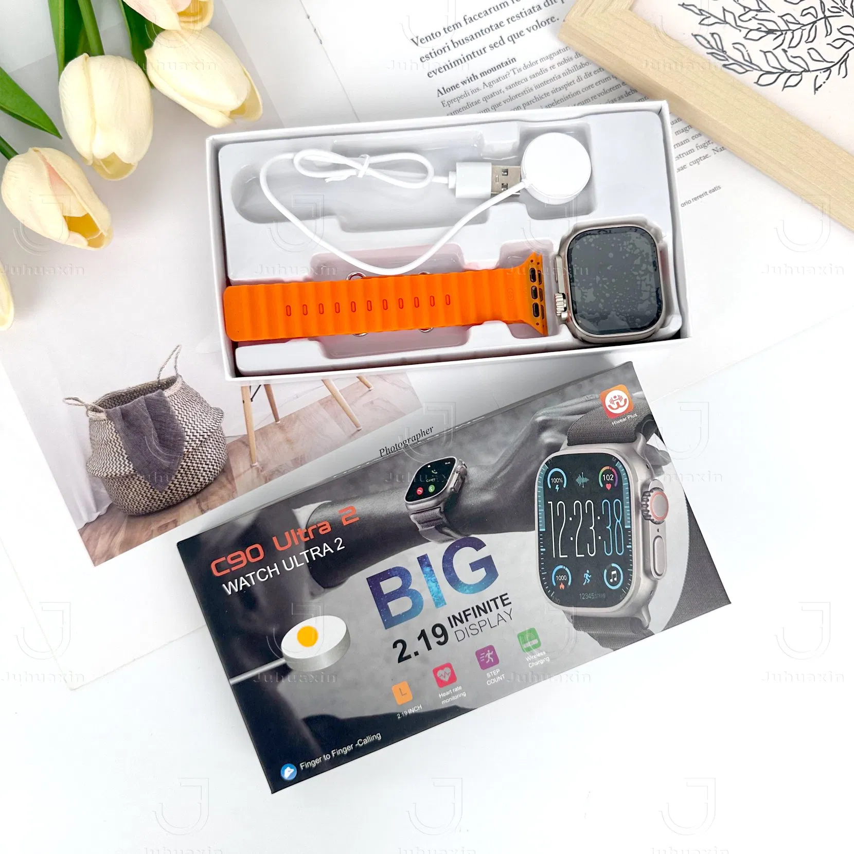 Wholesale Price 2.19 Infinite Display Waterproof Intelligent Smartwatch for Fitness Tracking and Heart Rate Monitoring