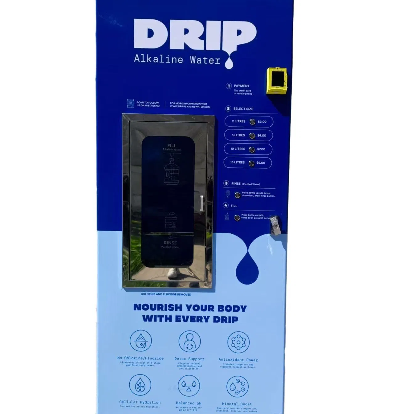 Reverse Osmosis Purified Drinking Vending Machine
