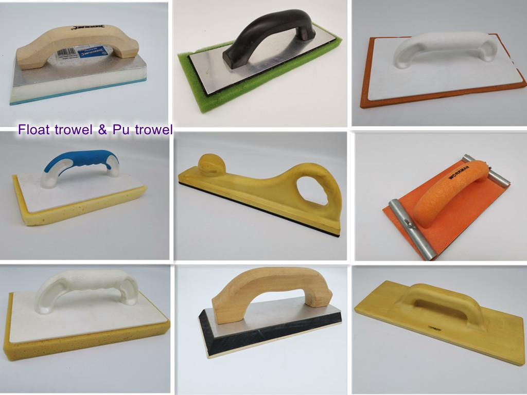 High Carbon Steel Trowel with Wooden Handle Felt Float Trowel