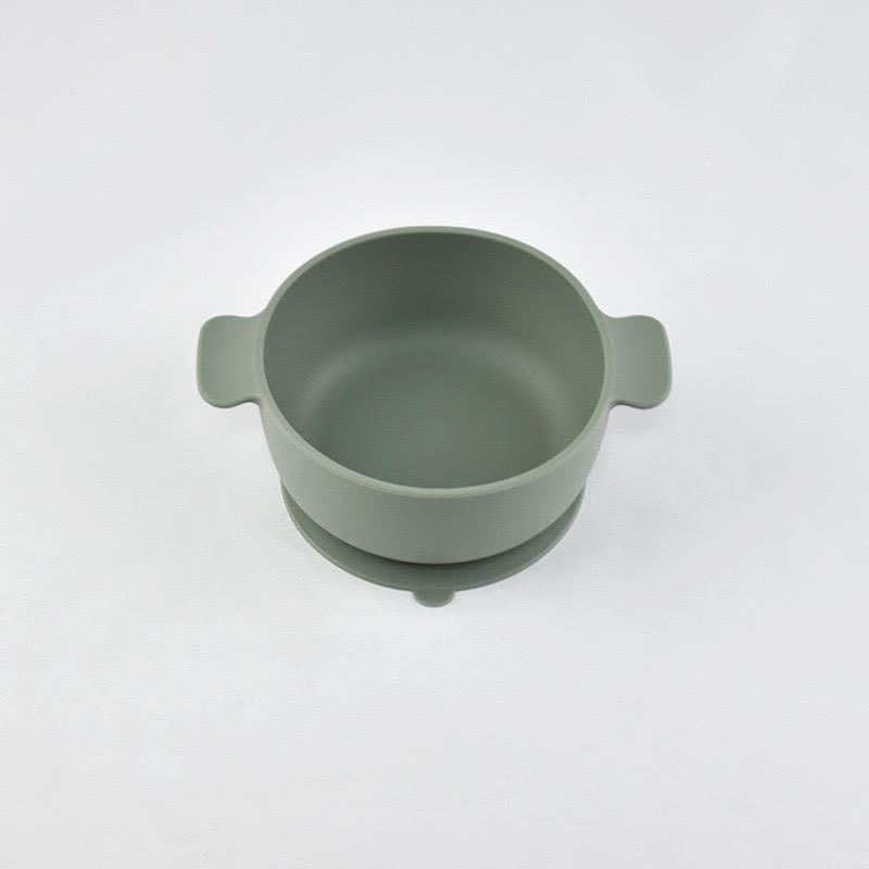 Personalised Funny Design Silicon Kids Tableware BPA Free Separate Baby Feeding Bowl
