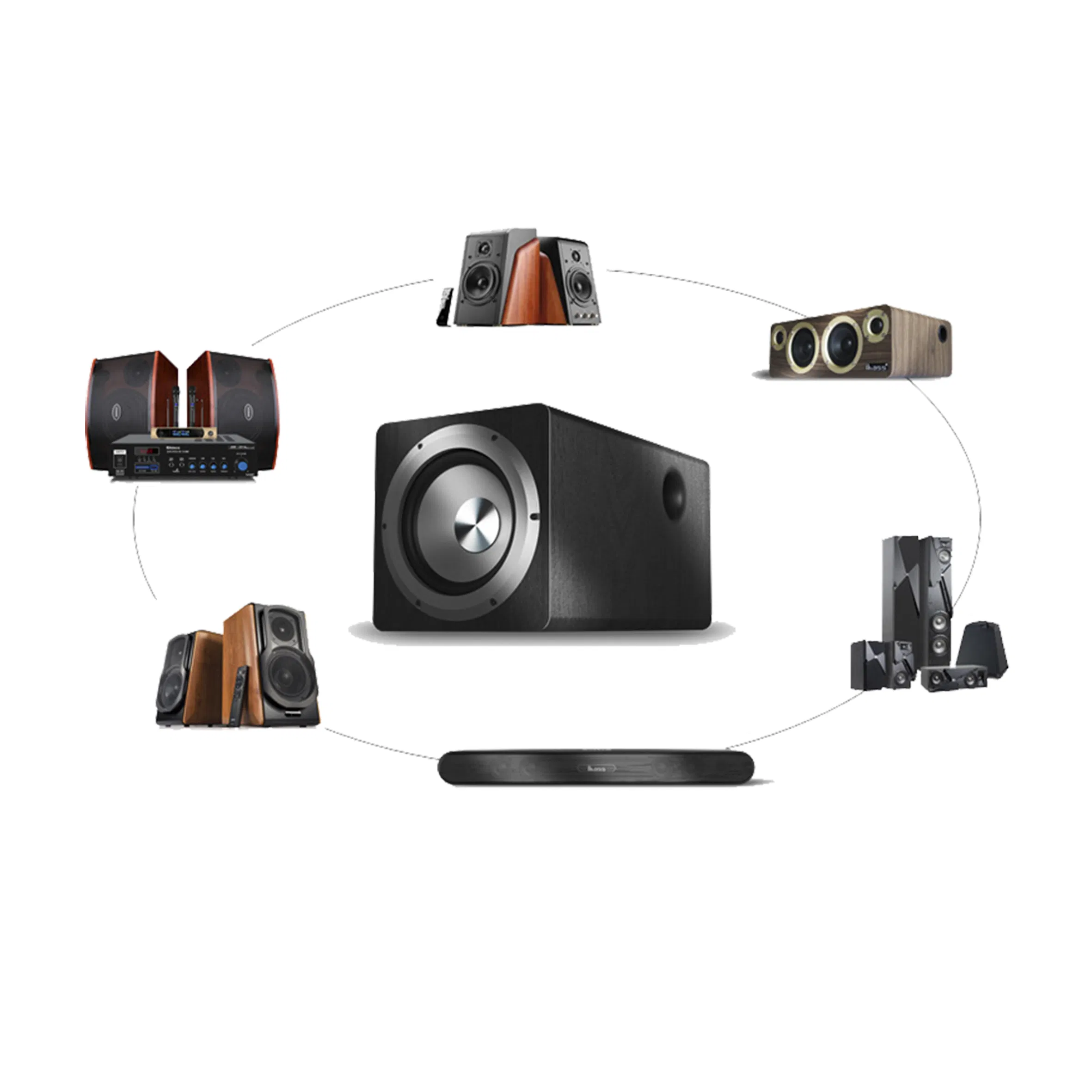 Top Seller Manufacturer 6.5 Inch 100W High Performance Active Heavy Subwoofer Speaker with Reasonable Price