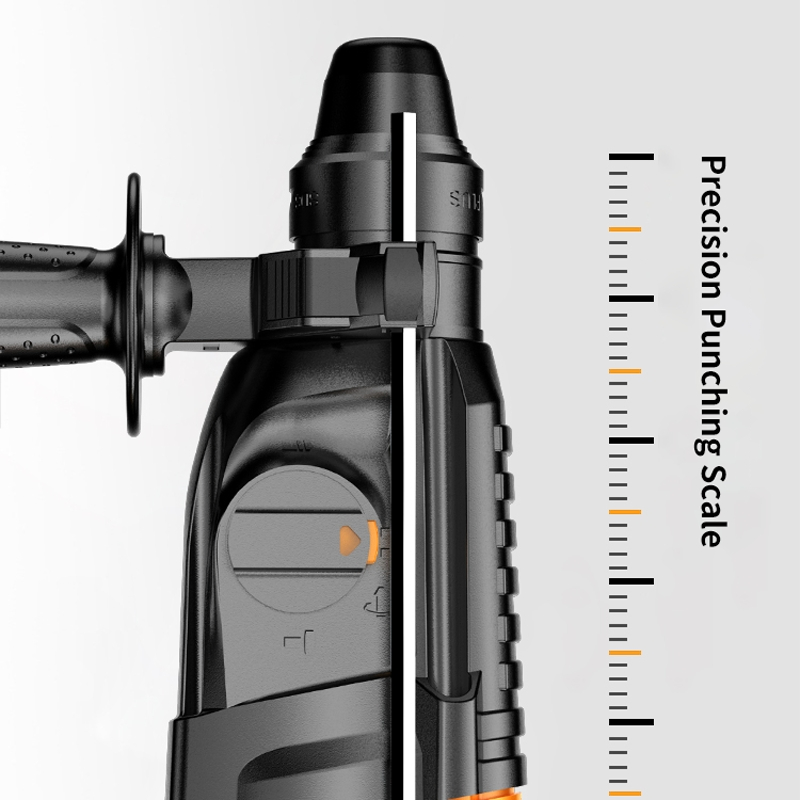 800W Portable Electric Hammer Drill Pickaxe 3 in 1 220V 5300/Min