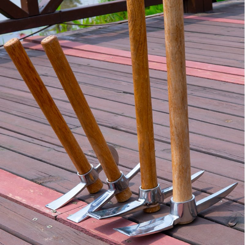 Garden Pick Mattock Hoe Transplanting Digging Planting Loosening Soil Camping or Prospecting
