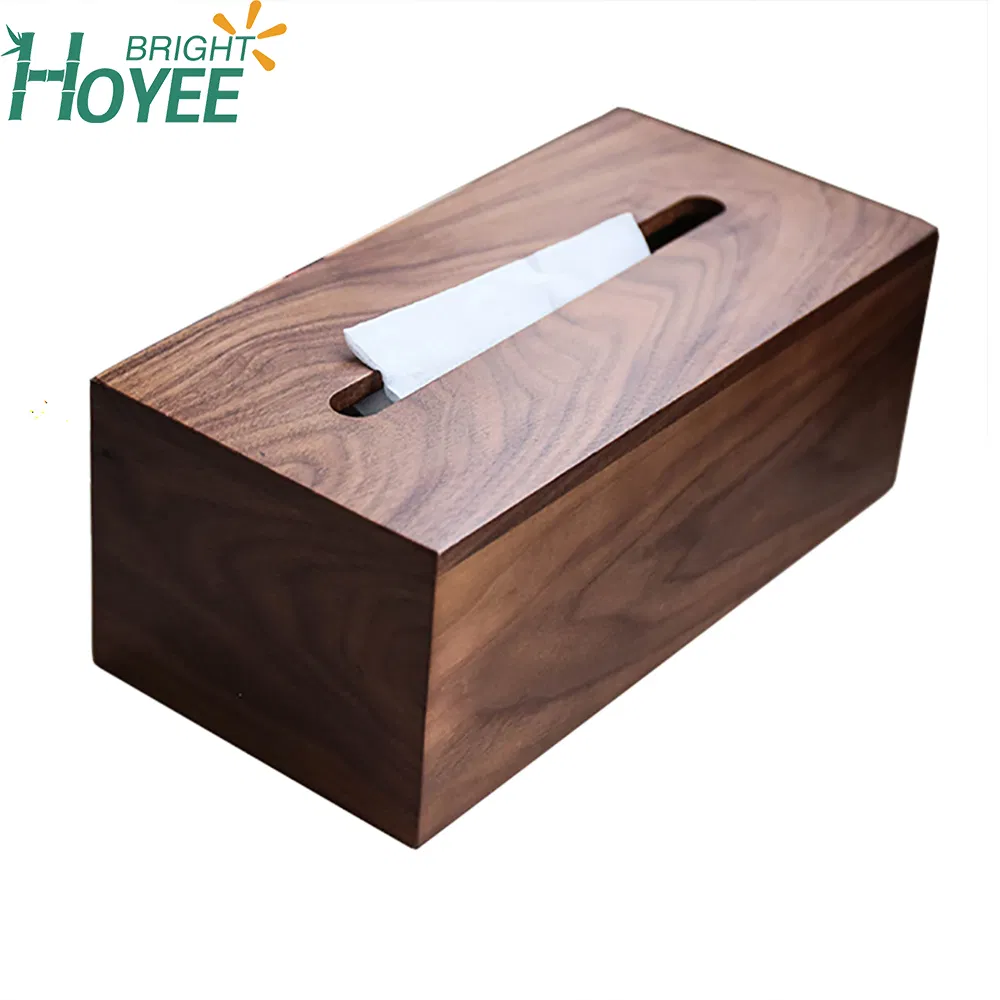 Walnut Solid Wood Tissue Box Sitting Room Tissue Box
