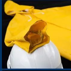 Hbc Cloth Long Shirt Yellow Polyester Labor Protection Sanitation Workers Long Raincoat PVC Reusable Rain Coat Raincoat