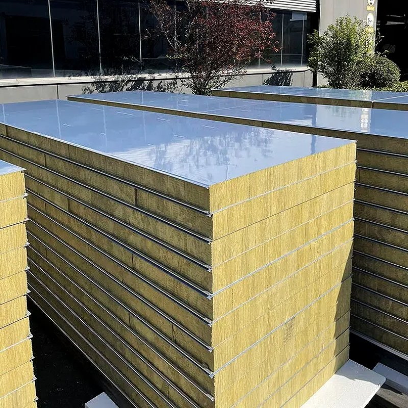 High Density Rock Wool Sandwich Panel for Heavy Duty Workshop Roofs