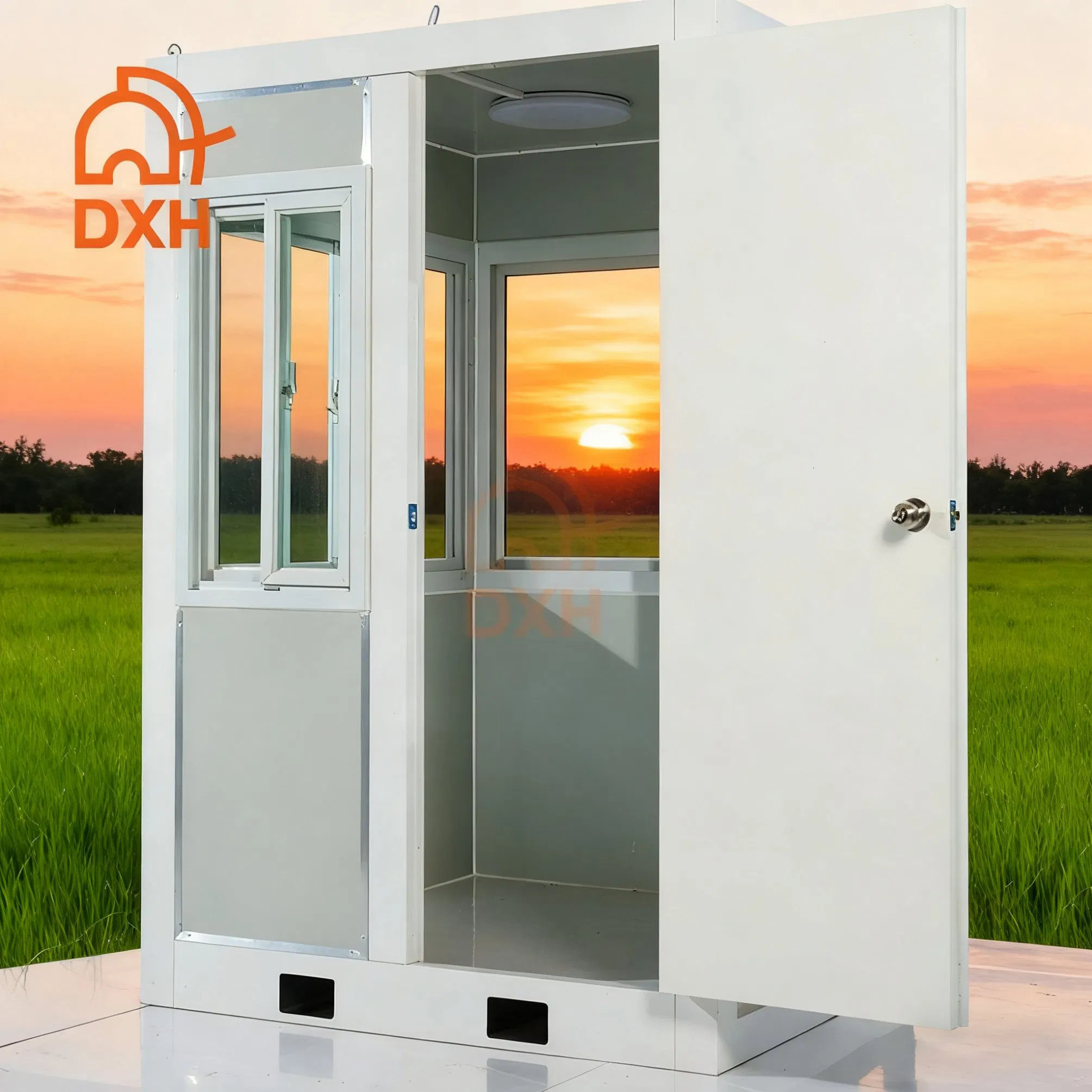 Dxh Construction Site Office Building Access Control Booth Exhibition Amusement Park Ticket Booth Prefabricated Detachable Guard Container House