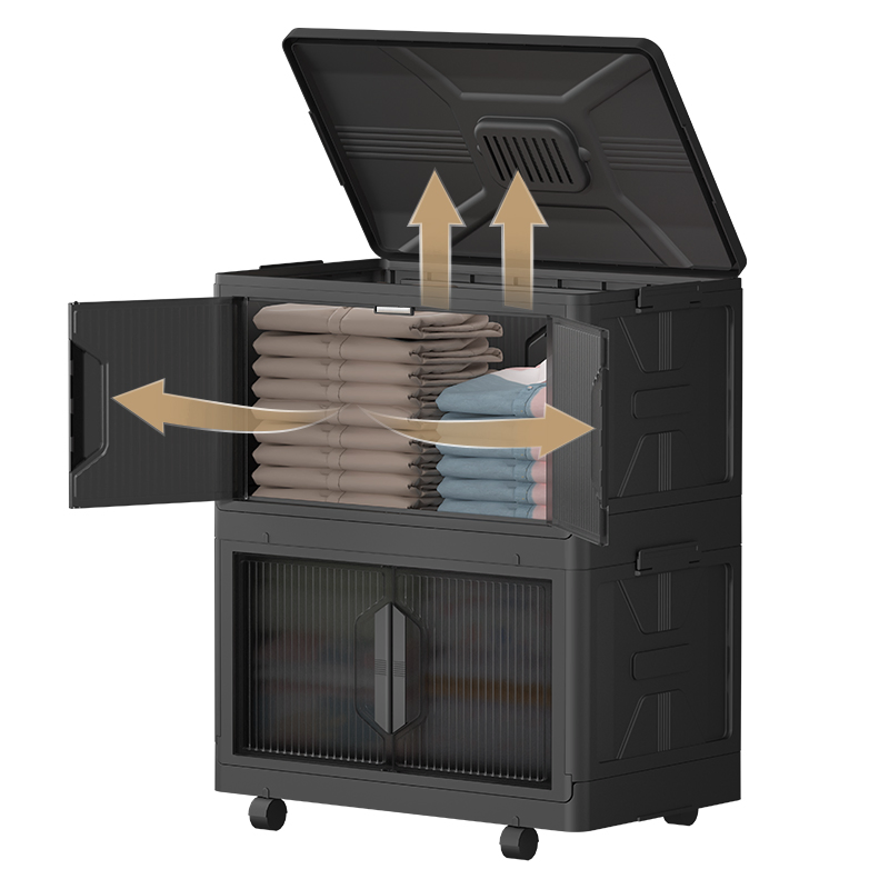 Children Toys Plastic Storage Box with Wheels