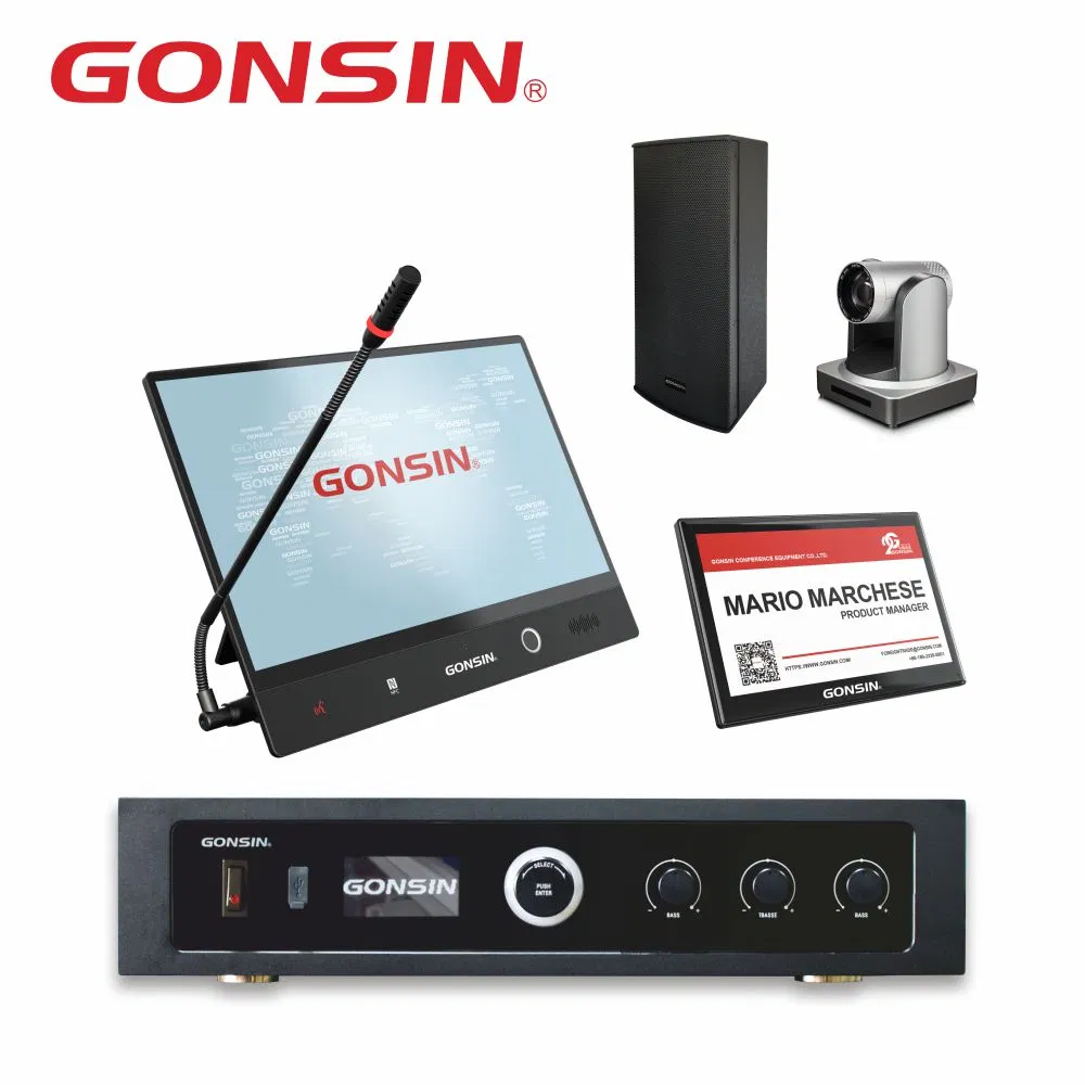 15.6-Inch LCD Screen Paperless Conference System Network Video Conference System